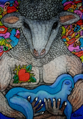 Santa Sheependale 21x29,7cm 2010